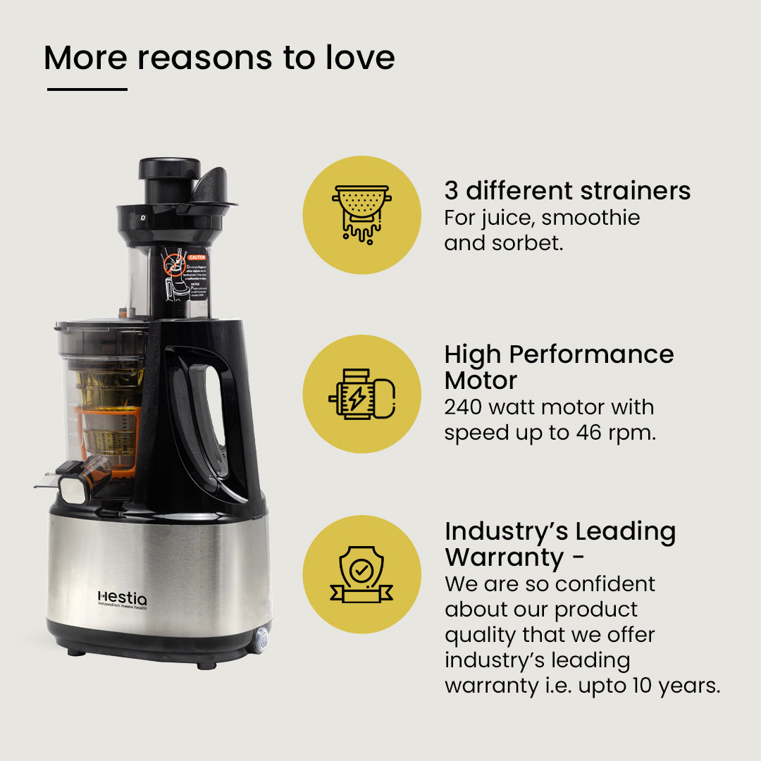 Nutri-Max Cold Press Juicer (Grey Steel)