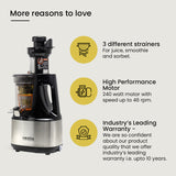 Nutri-Max Cold Press Juicer (Grey Steel)
